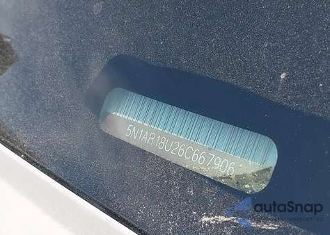 2006 Nissan Pathfinder Se из США, поврежденный, VIN 5N1AR18U26C667906